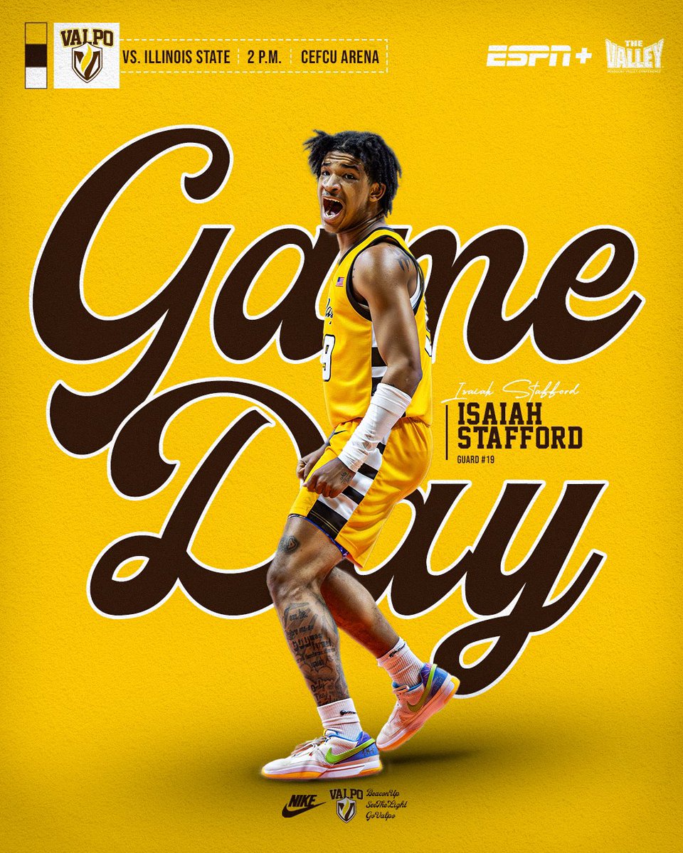 Valpo Basketball (@valpobasketball) on Twitter photo It’s Game Day ‼️ Beacons take on <a href="/Redbird_MBB/">Illinois State Men's Basketball</a> at 2pm.
📺 espn.com/watch/player/_…
📻 tunein.com/radio/WVUR-FM-…
#BeaconUp #SeeTheLight #EverydayGrit It’s Game Day ‼️ Beacons take on <a href="/Redbird_MBB/">Illinois State Men's Basketball</a> at 2pm.
📺 espn.com/watch/player/_…
📻 tunein.com/radio/WVUR-FM-…
#BeaconUp #SeeTheLight #EverydayGrit