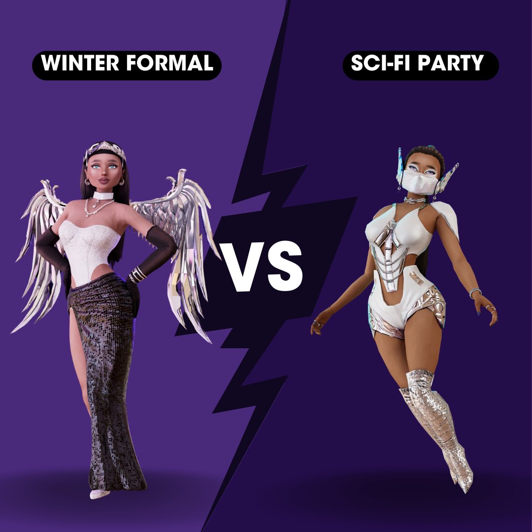AvakinOfficial's tweet photo. Winter Formal 🪩 💜or Sci-fi Party 🛸🌟?

Vote for your favourite #AvakinFlashback event in the comments below! https://t.co/iUieMDuBkB
