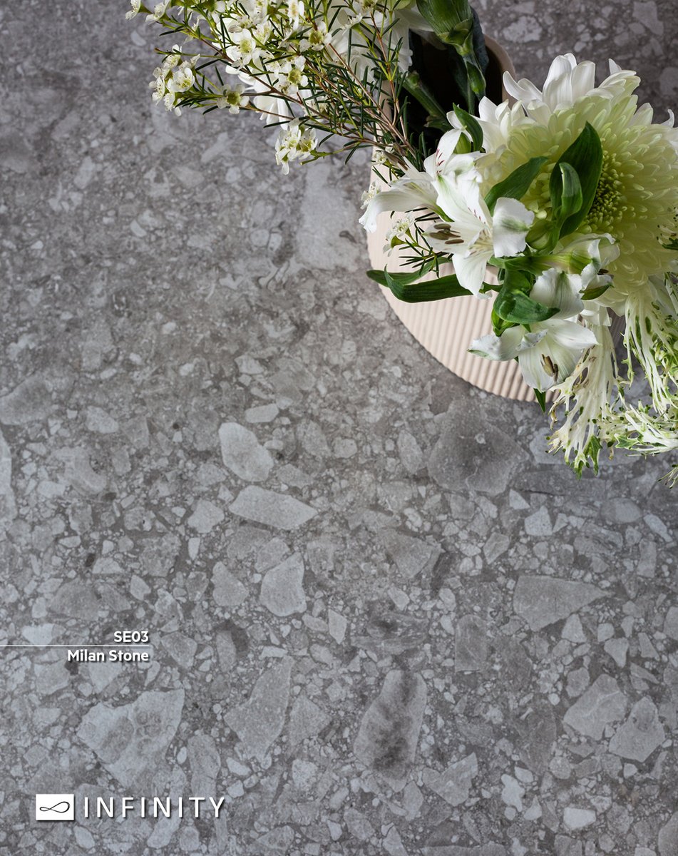 InterslabZA's tweet image. Just like a beautiful flower arrangement, #InfinitySurfaces #MilanStone brings in an organic movement and texture to the space - allowing bright colours to pop against its neutral colour palette. Bring a little piece of Italy home: bit.ly/MilanStone #interslab #design