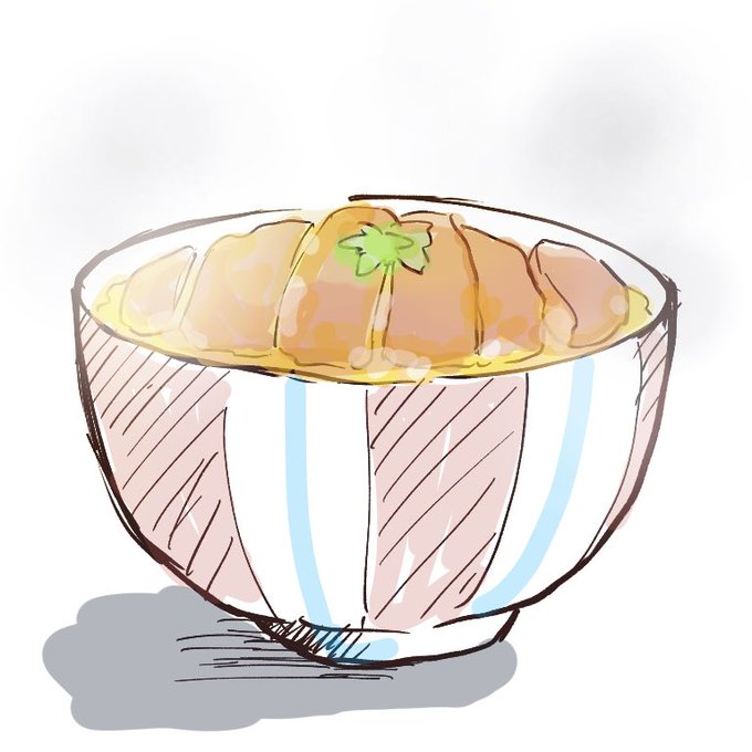 わりと上手に描けたカツ丼