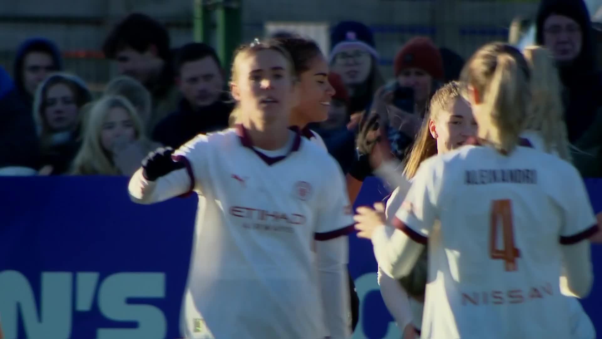 Mary Fowler gets in on the goals for @ManCityWomen 🇦🇺#AdobeWomensFACup