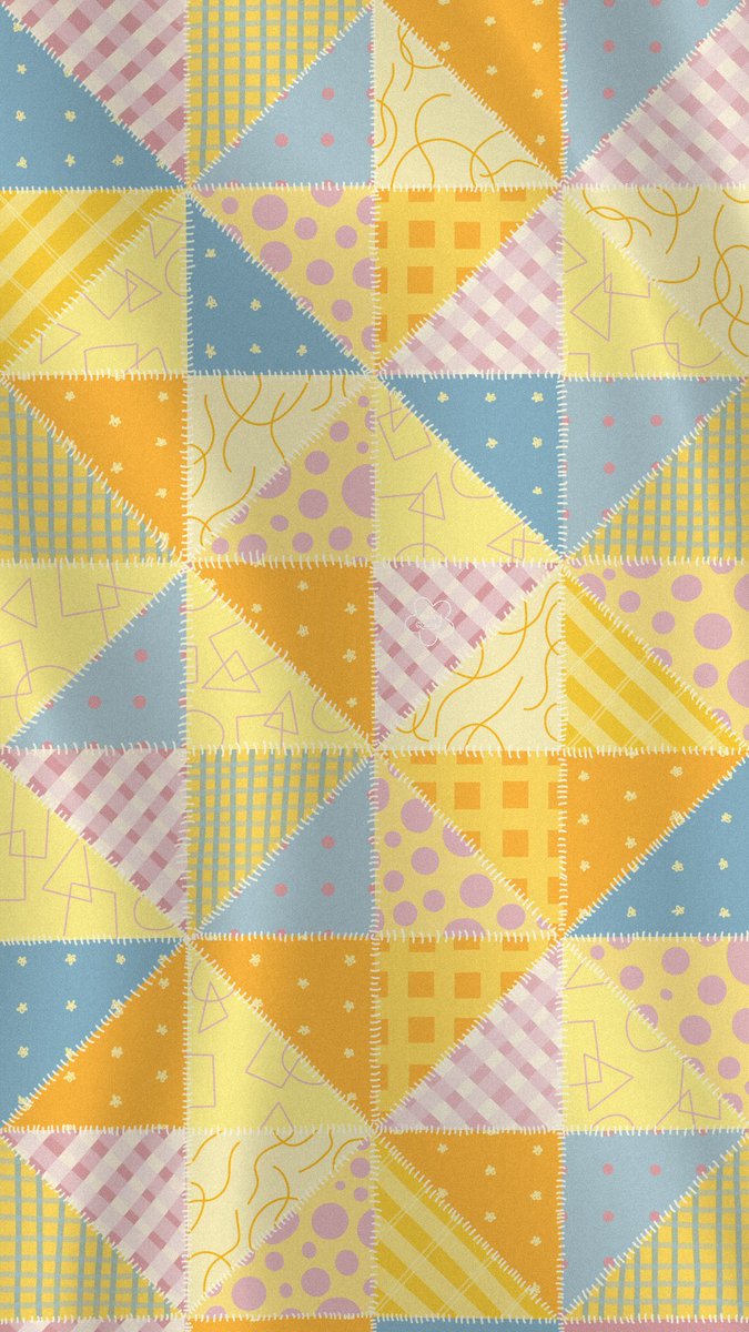 Patchwork quilt/ Selimut tampung seribu for this week’s #wallpaperfriyay 🥰