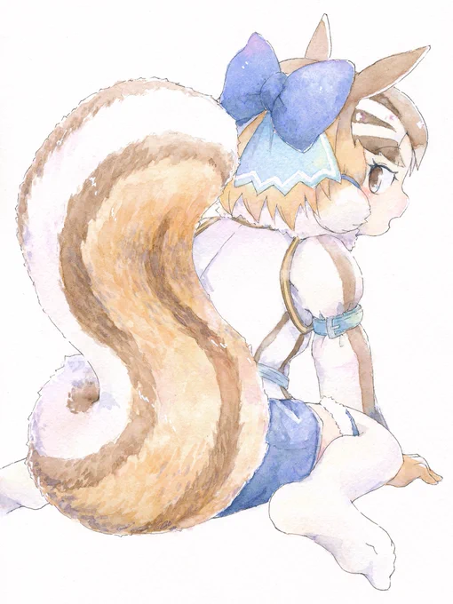 尻尾見るのはいいけど触るのはナシね #シマリスの頬袋