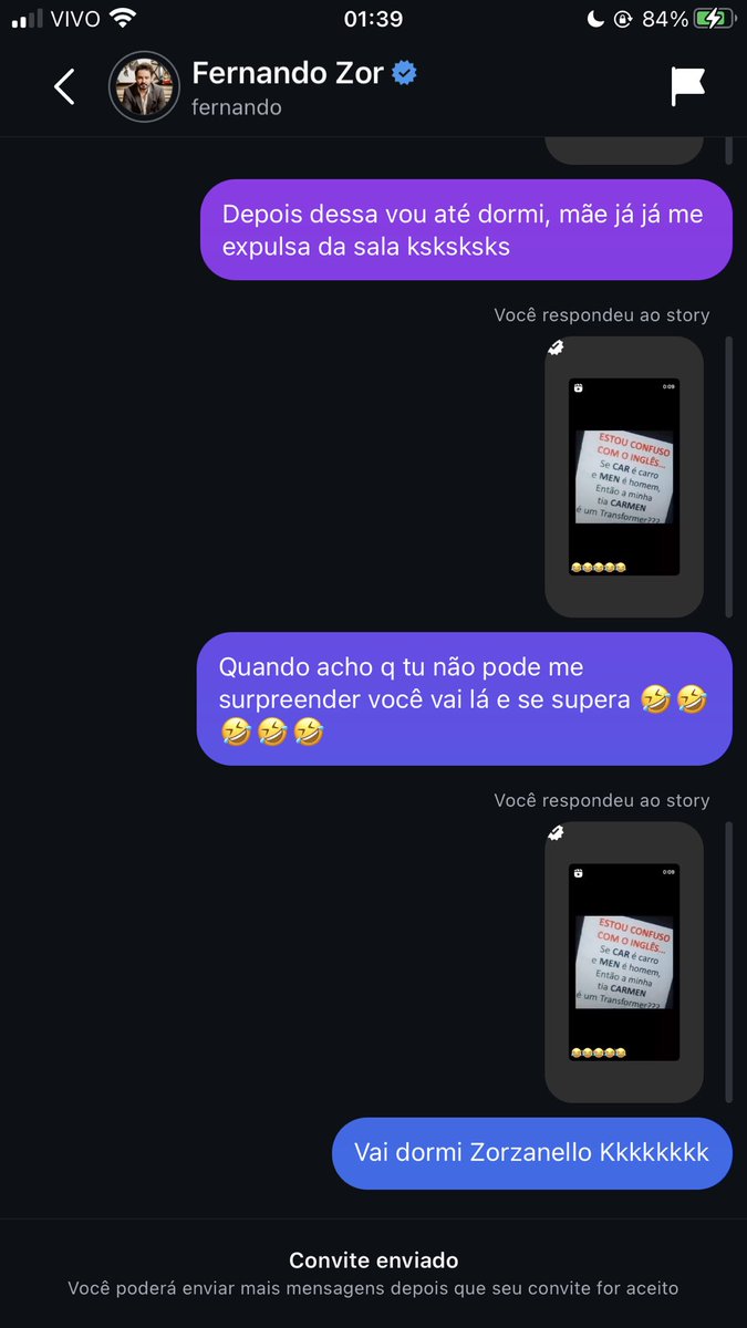 aboutszor's tweet photo. Quando acho q o @Fernando__Zor não pode me surpreender ele vai lá e surpreende com esse story KKKKKKKK PQP MERMAO, 1:40 da manhã e eu tô igual uma hiena 🤣🤣🤣🤣🤣🤣 https://t.co/Ry4RqRwHXd