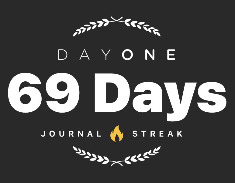 This journaling is becoming a habit. This is the longest I’ve ever gone in a row. Just had to share this milestone. 😉#journal #journaling