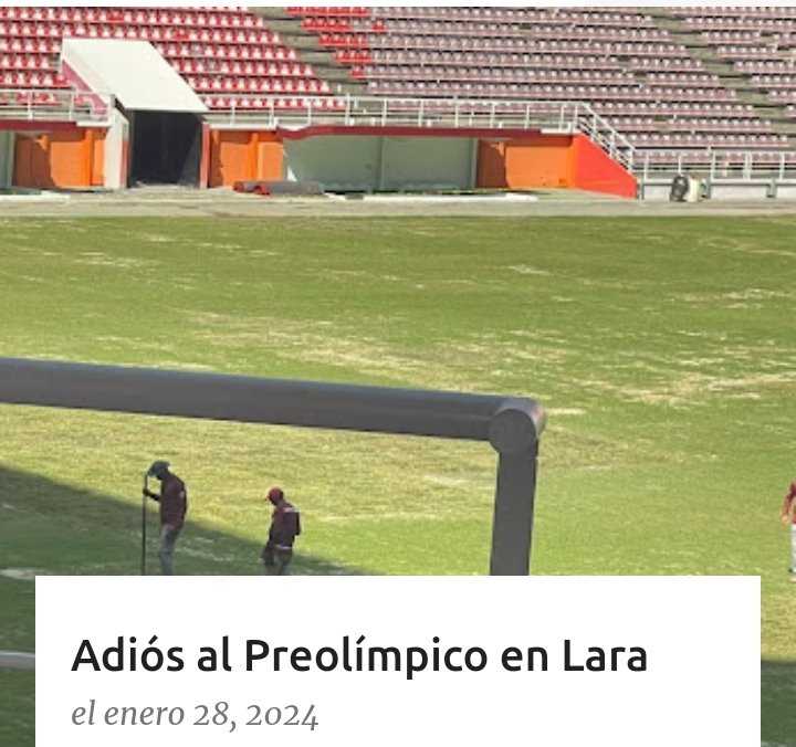 Adiós al Preolímpico en Lara. 
puntomedionoticias.com/2024/01/adios-…