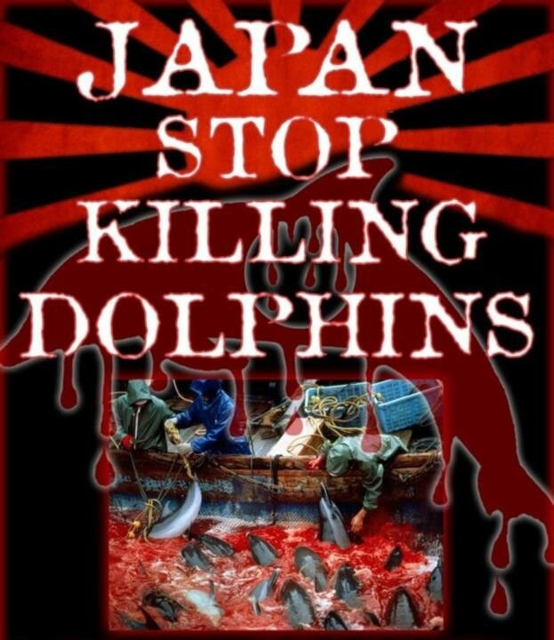 #RedCove
Another sad day for striped dolphins at the cove a large pod was chased in. the pod was split into 3 groups one group excaped and the other 2 smaller pods were taken to the butcher house. about 10 died a horric death under the tarps.
#StopTheKillings
#TaijiJapan