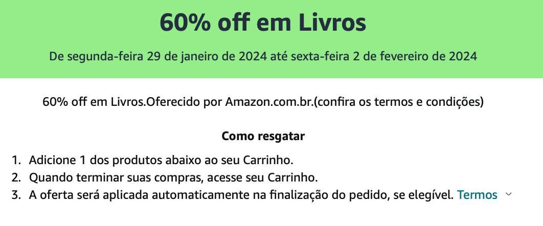 OFERTA AMAZON LIVROS 60% OFF 😱😱 ➡️ amzn.to/47RZZEq ➡️ amzn.to/47RZZEq