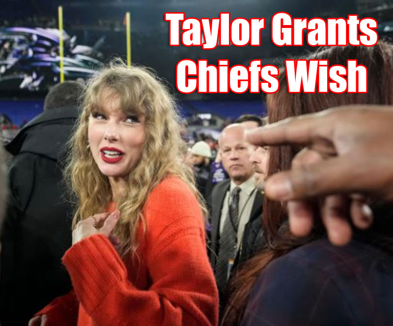 Taylor Swift granted Chiefs' wish to win AFC Championship & book their place in Super Bowl LVIII.

This is the power of Taylor Swift!
Pray to her, like Travis Kelce did, & she will answer your prayers!

#TaylorSwift #ChiefsWin #SuperBowlLVIII