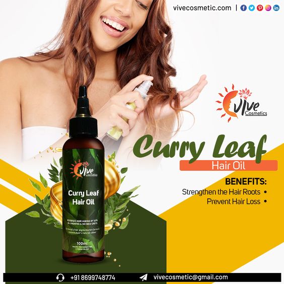 Introducing Curry Leaf Hair Oil by Vive Cosmetics.
Call us at 086997 48774 | vivecosmetic.com | vivecosmetic@gmail.com | 
.
.
.
.
#vivesometics #Vive #thirdparty #cosmeticcompay #india #cosmetics #naturalskincare #contractmanufacturing #privatelabelling #haircareproducts