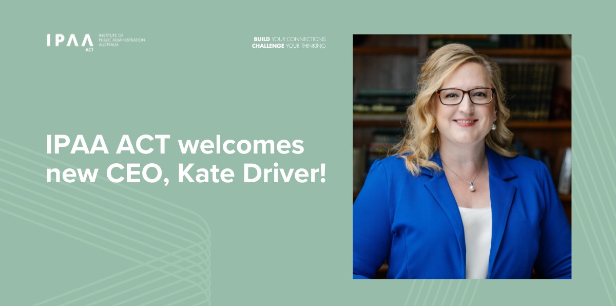 Join us in welcoming our new CEO, Kate Driver! 🎉 Previously deputy director of Questacon and assistant secretary within the APS Reform Office, Kate brings a wealth of experience in public administration & philanthropy. Read more about Kate here: act.ipaa.org.au/institute-of-p…