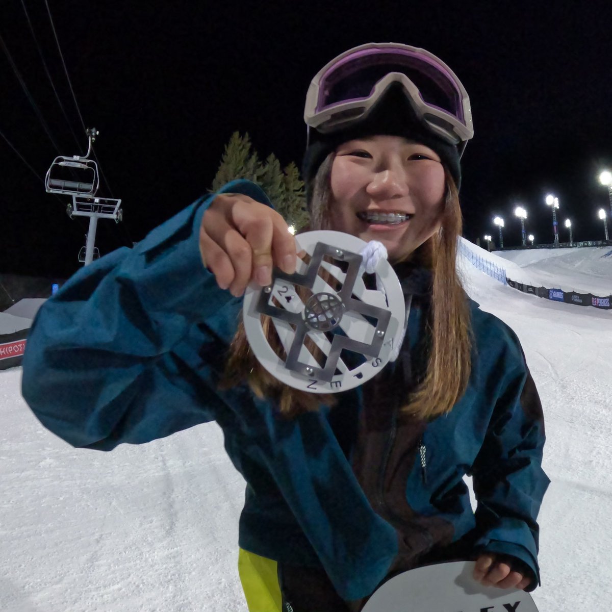 Another @XGames medal for #GoProAthlete @Leila_4121 at #XGamesAspen! This time taking home silver for Women's Snowboard Big Air 🔥