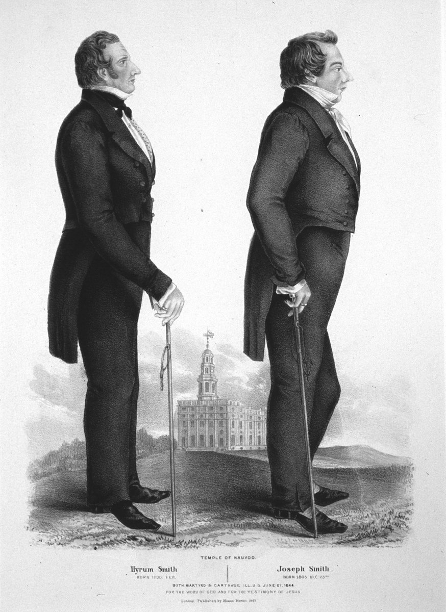 JosephSmithsHat's tweet photo. @BlackBlessedLDS He was really tall. Here’s him standing next to the Nauvoo temple. https://t.co/6uifXBRaQT