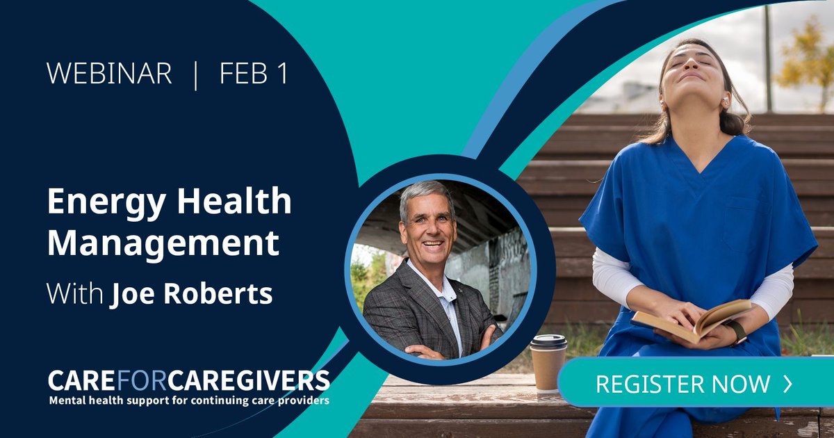 Join Care For Caregivers on February 1 to learn how to stress-proof your life and build energy health and resilience. Discover how to prevent burnout and build your energy health with practical strategies in this informative webinar. Register now: buff.ly/3UdkFDJ