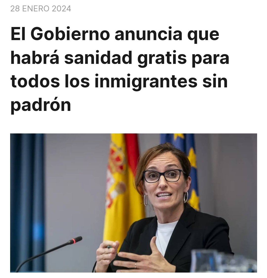 Gratis para quien no paga ni un impuesto. Para los ciudadanos de bien no hay nada gratis, el estado nos saquea para pagar la fiesta de inmigrantes