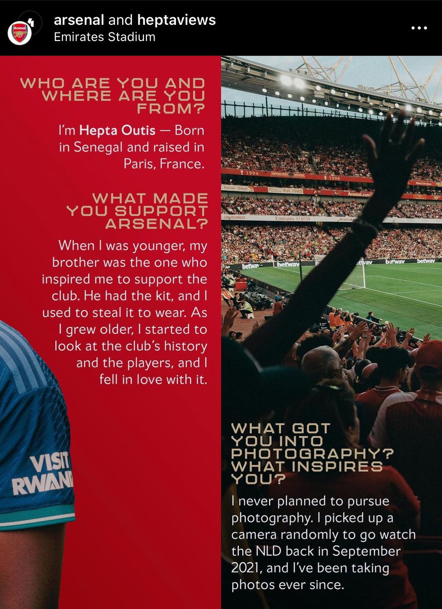 heptaviews's tweet image. From 🇸🇳 to Arsenal 🖤