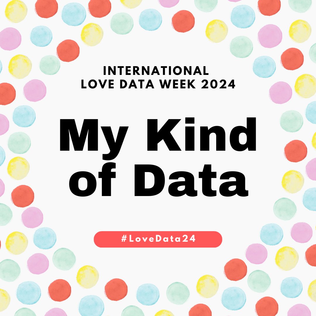 It’s Love Data Week 2024! What’s your kind of data? Help us celebrate this year’s theme of My kind of data! Check out our blog post outlining all our events over the next two weeks. #LoveData24 @qutlibrary @QUT blogs.qut.edu.au/library/2024/0…