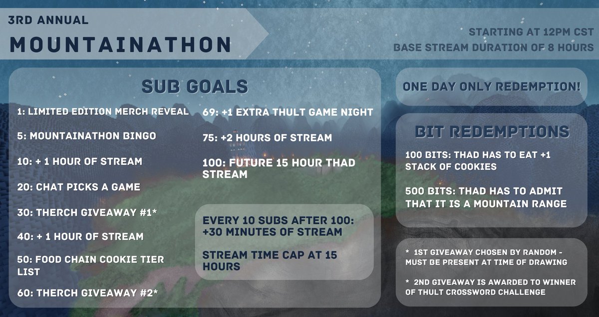 3rd anual anniversary of the Mountain! Come join us on February 10th!! All details below!!