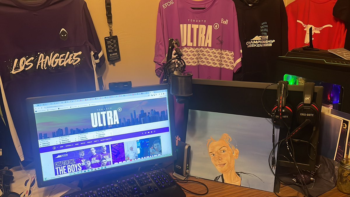 Congratulations Toronto Ultra MAJOR 1 Domination Championship Sunday <a href="/CleanX/">CleanX</a> <a href="/ScrappyNJ/">LAT Scrap</a> <a href="/DylanEnvoy/">M8 Envoy</a> <a href="/InsightGawd/">Insight</a> <a href="/CallofDuty/">Call of Duty</a> <a href="/CODLeague/">Call of Duty League</a> <a href="/ScufGaming/">SCUF</a> <a href="/GuyBlaze/">Blaze</a> <a href="/Fluxpavilion/">fluxpavilion.wav</a>
Happy to clear a spot for another Championship Jersey on JCap’s CoD Cave Wall of Fame