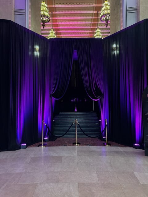 Something spectacular is happening at the Hall of State tonight! 💜

#HappyBirthdayEse #EseAzenabor #EseAzenaborCouture #BridesOfDFW #WeddingDress #HallOfState <a href="/DHSHallofState/">Dallas History</a> <a href="/fairparkdallas/">Fair Park Dallas</a>