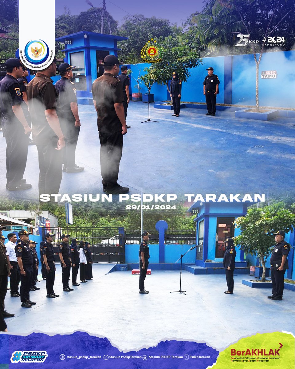 Halo #SahabatBahari

Senin (29/01) Apel Pagi rutin Stasiun PSDKP Tarakan nih #SahabatBahari. Yuk tingkatkan sinergitas dan semangat kita untuk memberi yang terbaik bagi masyarakat kelautan dan perikanan ☺️✨

#25TahunKKP #SailBeyondWithBlueEconomy #2024KKPBeyond #EkonomiBiru