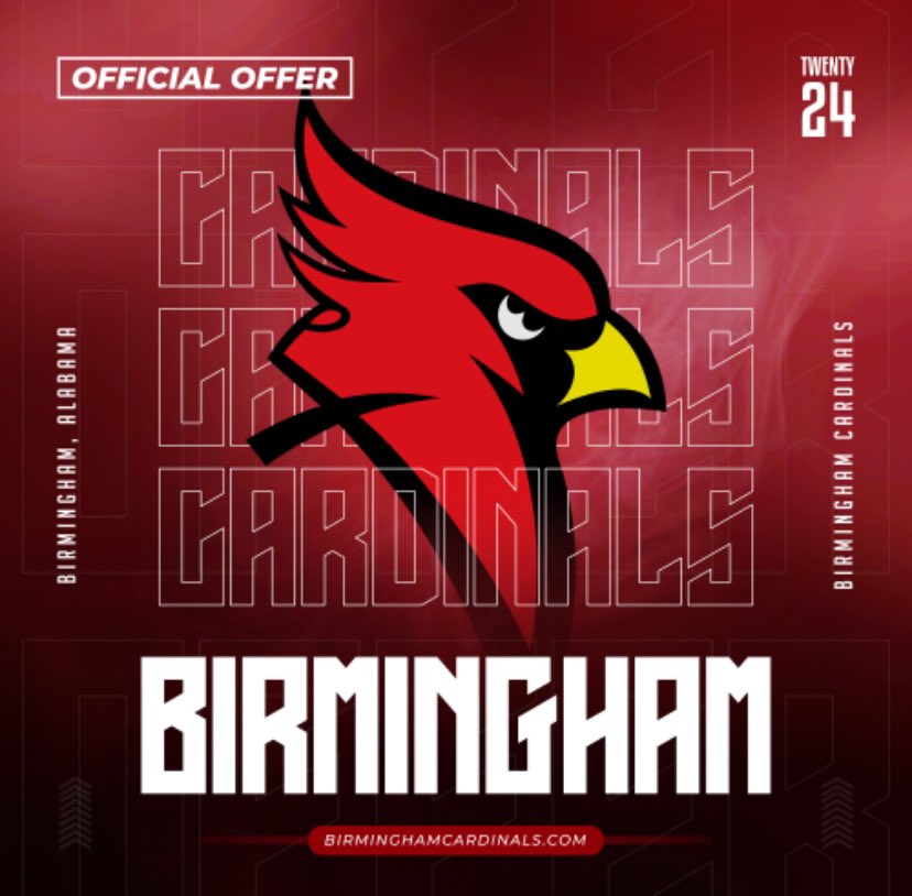 TerrionBrown21's tweet image. #AGTG Beyond blessed to receive my 1st offer from @BirminghamCards⚫️🔴
@coachhalwalker