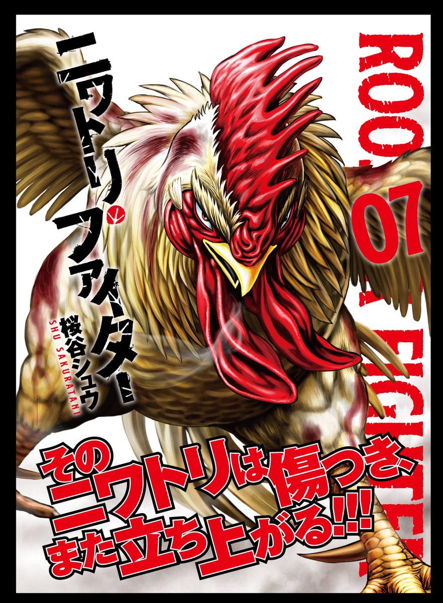 shu_sakuratani's tweet photo. 本日発売です！🎉🐓✨
『ニワトリ・ファイター7巻』
ついにケイジが覚醒！鬼人ヒカリ編完結！
お手に取っていただけたら嬉しいです😊
＃ニワトリファイター
#roosterfighter https://t.co/kErIM1RpVt