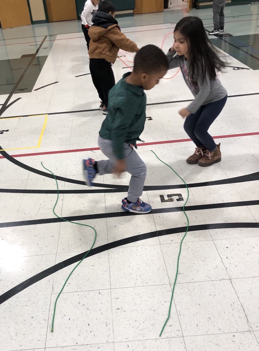 ⁦<a href="/NISDRhodes/">Rhodes Elementary</a>⁩ Raptor kinders learning those jumping skills! ⁦<a href="/NISD_PE/">NISD PE</a>⁩