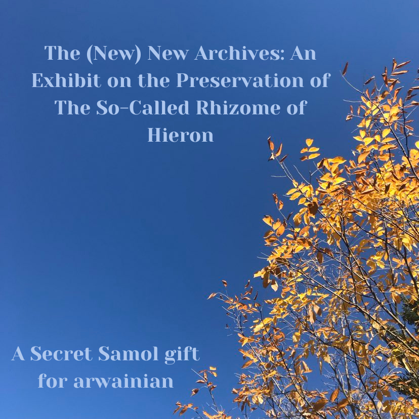 riotqueer's tweet photo. popping back on here for #secretsamol !! this one is for arwainian over on tumblr 🌿 come take a post-Hieron museum tour :) 

https://t.co/9kqxUh7ZxC https://t.co/rceKzwZqcX