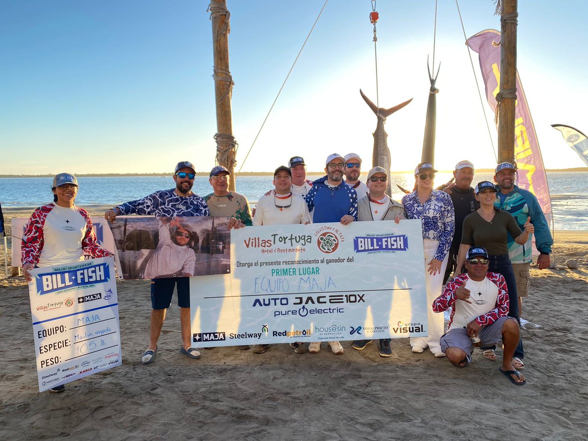 noticieristas's tweet photo. ¡Equipo MAJA se llevá el primer lugar en la 2da edición del Bill Fish Altata 2024! 🎣 🥇🥈🥉

Finalizó el Torneo de Pesca Bill Fish Altata 2024 y el ganador fue el equipo de MAJA con la
Captura de un Marlin Rayado de 105 libras; el 2do lugar se lo llevó Fetasa y el 3er puesto fue para Matcu Materiales. 🐟⛵

¡Felicidades! 🥳🥳🥳