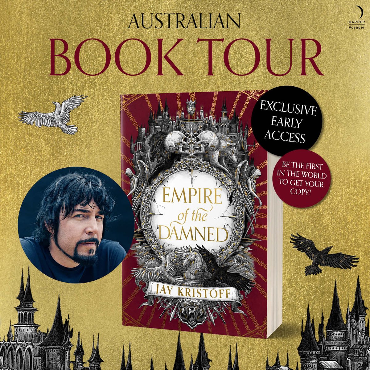 Aussie Droogs! Tickets are now available for the EMPIRE OF THE DAMNED Australian tour. Attendees will get their hands on EotD two weeks before the rest of Oz, and a weeks before anywhere else in the world! linktr.ee/eotdaustour