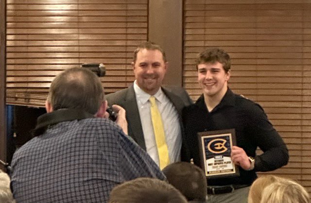 Good times at <a href="/UWECFootball/">Blugold Football</a> Banquet!  We are proud of our son <a href="/bhoffner12/">Brady Hoffner</a>! @MelodeeHoffner #proudparents
