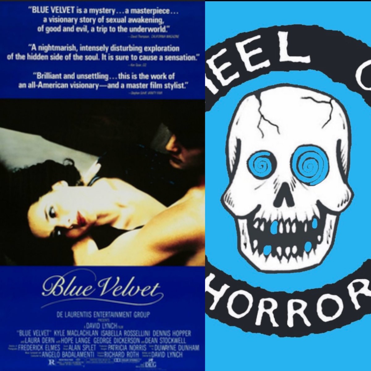 It's Monday again and Wheel of Horror has a new episode! Today we are talking about one of @DavidLynch best 1986's Blue Velvet. 80's Noir, a missing ear, a killer sound track, and an unbeatable cast, so much to love. Enjoy! Link: api.spreaker.com/v2/episodes/58… #davidlynch #bluevelvet