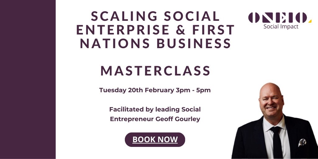OneTenTeam's tweet photo. Scaling Social Enterprise &amp; First Nations Business Masterclass

Tuesday 20th Feb 3:00pm-5:00pm.

https://t.co/E1jRijgkOx

#socialenterprise #firstnations #sales #growth #marketing https://t.co/py2UCRvGEs