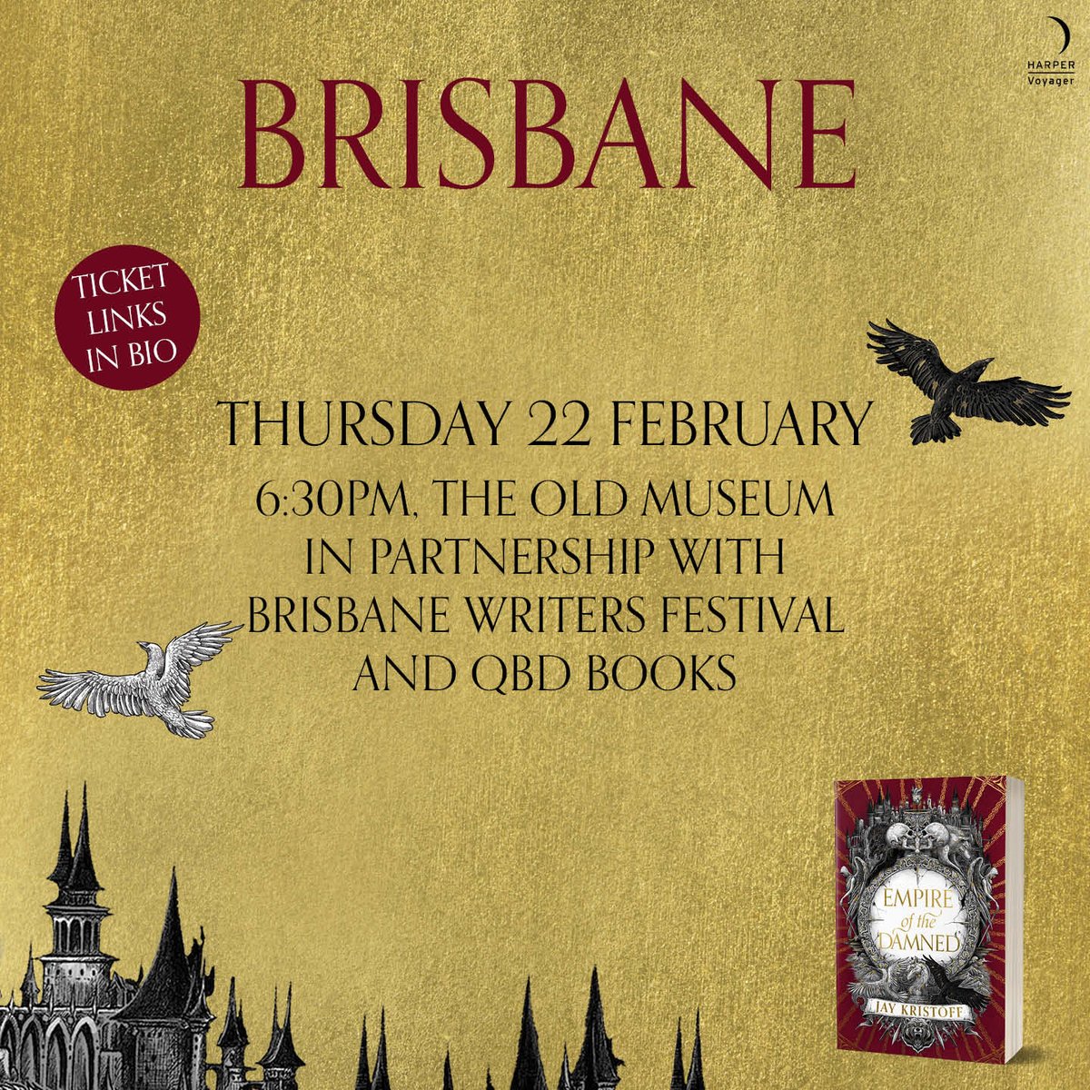 @Dymocksbooks @KinokuniyaAust Brisbane, Thursday 22nd with @QBDBooks and @BrisWritersFest bwf.org.au/2023/general-e…