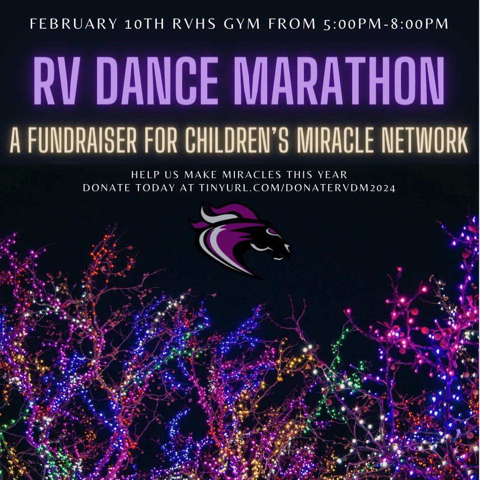 Ridge View High School National Honor Society (@rvdancemarathon) on Twitter photo LESS THAN TWO WEEKS TO GO UNTIL <a href="/rvhs/">Ridge View High School: A Med Pro Magnet</a> Dance Marathon!
Please help us reach our donation goal here: tinyurl.com/donateRVDM2024
We can’t wait to see you at RVDM 2024 for dancing, music, games, raffles, and snacks! LESS THAN TWO WEEKS TO GO UNTIL <a href="/rvhs/">Ridge View High School: A Med Pro Magnet</a> Dance Marathon!
Please help us reach our donation goal here: tinyurl.com/donateRVDM2024
We can’t wait to see you at RVDM 2024 for dancing, music, games, raffles, and snacks!
