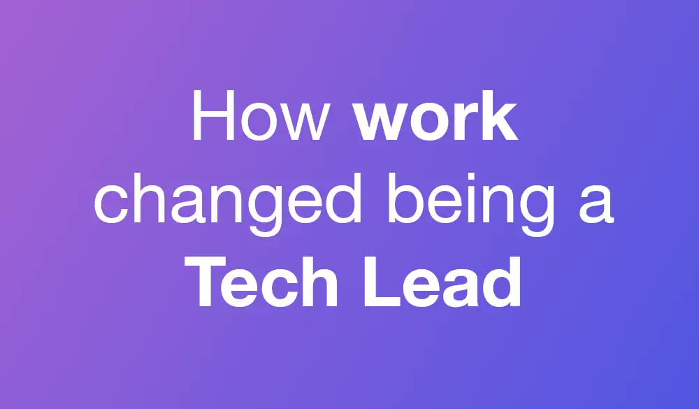 baschtl's tweet photo. 🚀 My transition to Tech Leadership: From Software Engineer to Tech Lead. Insights on mindset shift, teamwork, relationships and collaboration.

💬 What's your story? Let me know! 👂

👉 Read more: https://t.co/MIYwTLZ1TM 👀 https://t.co/b014GdVP4b