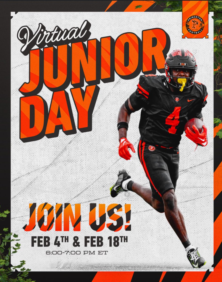 Thank you @andrew_bertz for the invite to the @PrincetonFTBL Junior Day!! @UHScubathletics @UHIGHDIRECTOR @coachaaronvice @CoachWillSeals @Coach_Durand