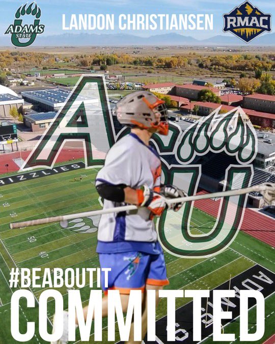 I am super blessed to announce my commitment to Adams State University for lacrosse. A dream came true, I can't wait to grow as a player and as a person in this next chapter of my life! Thank you to all of my past and present coaches and teammates. All glory to God! #beaboutit