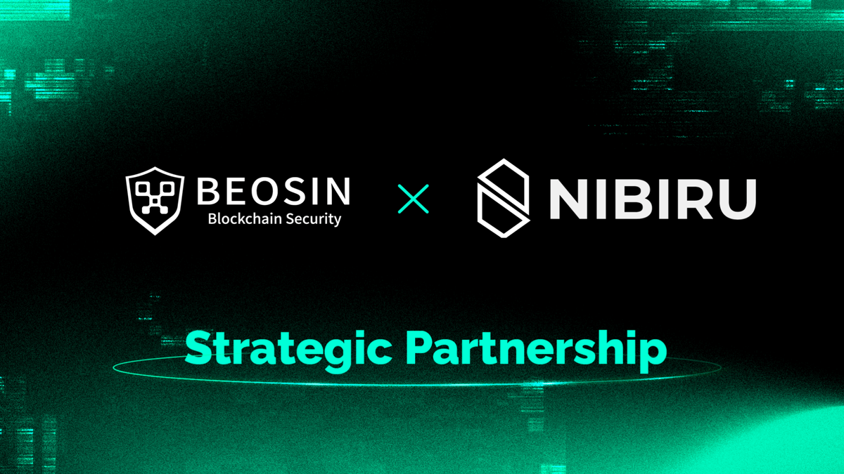 Beosin_com's tweet photo. 🛡️Beosin and @NibiruChain are thrilled to announce a strategic partnership to elevate blockchain security

🤝This collaboration is a synergy of @Beosin_com 's proficiency in audits and risk monitoring with @NibiruChain 's commitment to secure design. Together, we're enhancing blockchain security, conducting groundbreaking research, and setting new benchmarks in the industry🔽
https://t.co/FwCK7re0sS