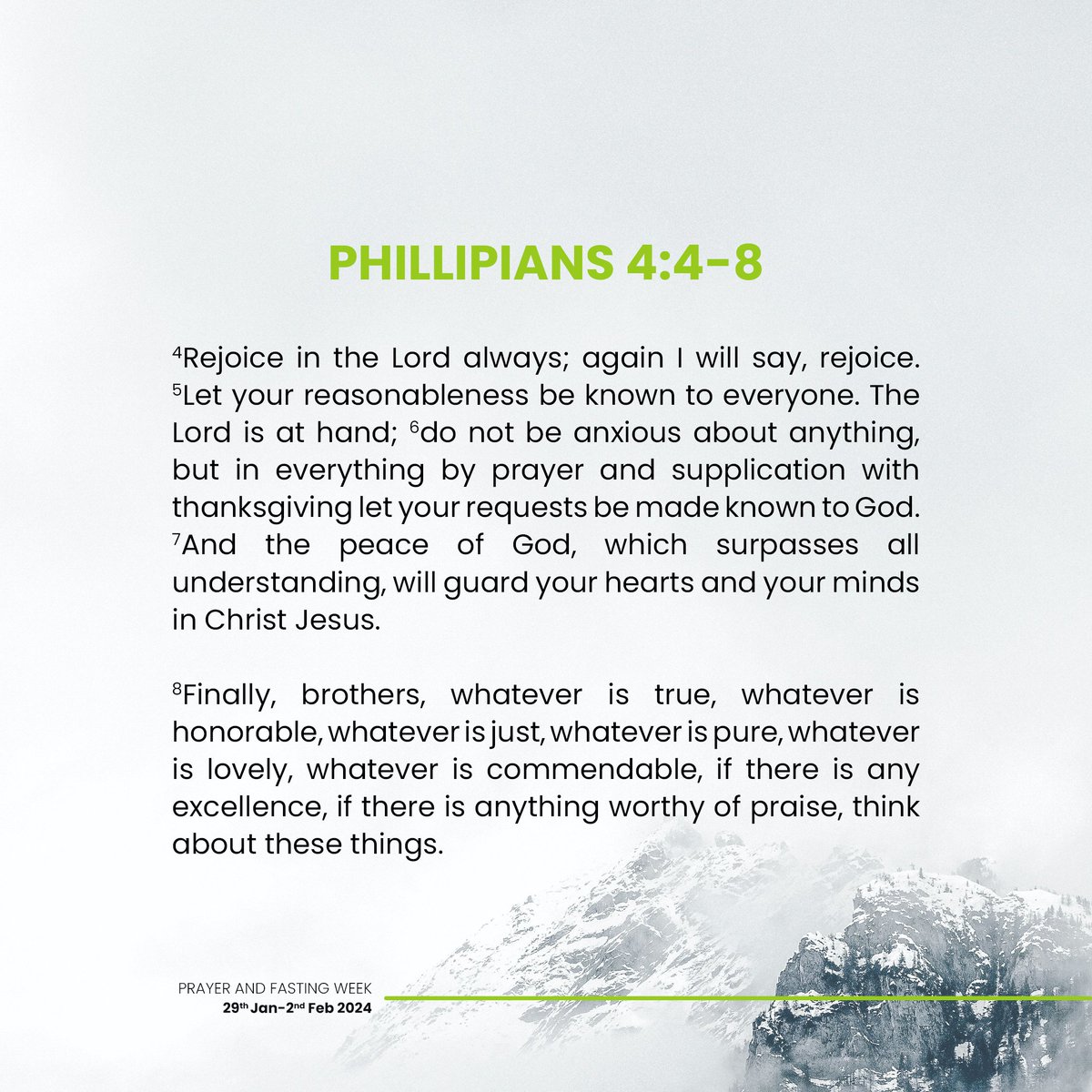 MamlakaChapel's tweet image. Starting off our Prayer and Fasting week this week and this runs up to Friday, wherein we shall break the fast at the evening Friday Prayer Service. 
Click on link below to download the full Prayer and Fasting guide.

mamlakahillchapel.org/wp-content/upl…

#PrayerAndFastingWeek #prayerfasting
