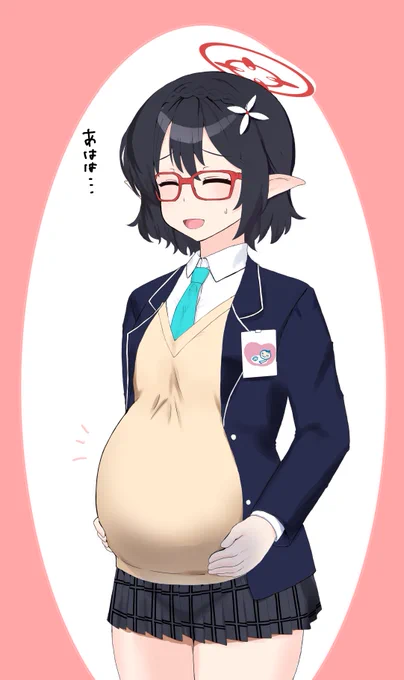 明日ファンボなどに投稿予定のブルアカ産む部今月はアヤネさんです!(あろな風 