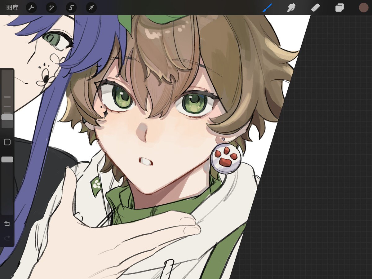 CkKEYFuBoMA19Hp's tweet photo. 感觉快疯了的时候画两笔 https://t.co/fJHS4mm4ed