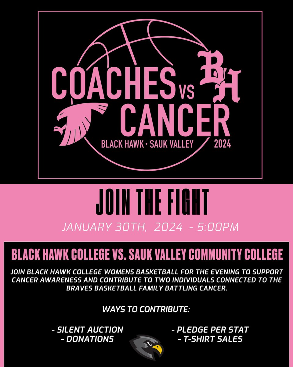 everyday_braves's tweet image. Join us Tuesday at our game vs. @SVCCBasketball to support a great cause!

📰: bhc.edu/2024/01/womens…

Can’t make the game? 
Contribute here: secure.getmeregistered.com/get_informatio…

#CoachesvsCancer #EveryDayBraves