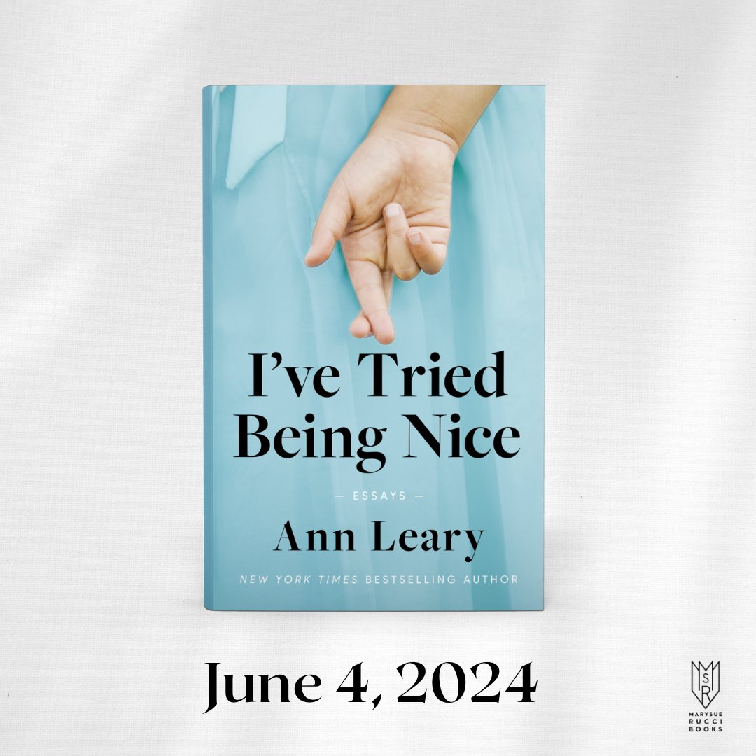 Coming June 4th, 2024 from beloved writer <a href="/annleary/">Ann Leary</a>, a humorous collection of essays detailing her life of people pleasing. Perfect for fans of I Feel Bad About My Neck, I'VE TRIED BEING NICE is courageous, relatable, and as hilarious as it is moving. 🤞 🤍
