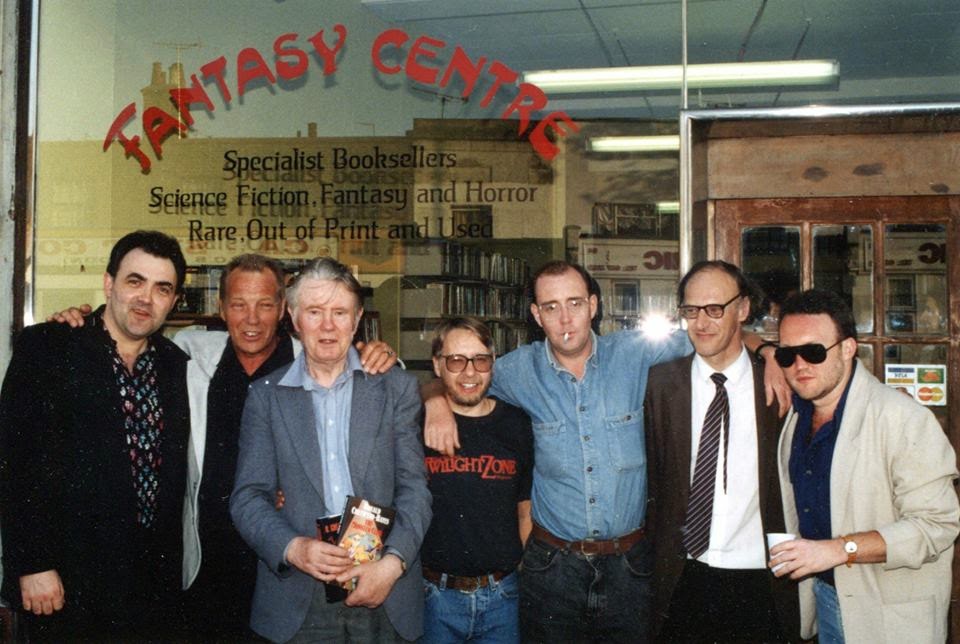 Brian's passing has just been officially announced. RIP, mate. Brian Lumley 1937-2024. (Fantasy Centre, 1992. Brian and me far left, with #RonaldChetwyndHayes #DavidASutton #DaveCarson Ted Ball #StephenJones.) #horrorcommunity #horrorliterature #cthulhu #weirdfiction #necroscope