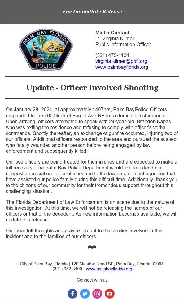 Palm Bay PD (@palmbaypd) on Twitter photo 