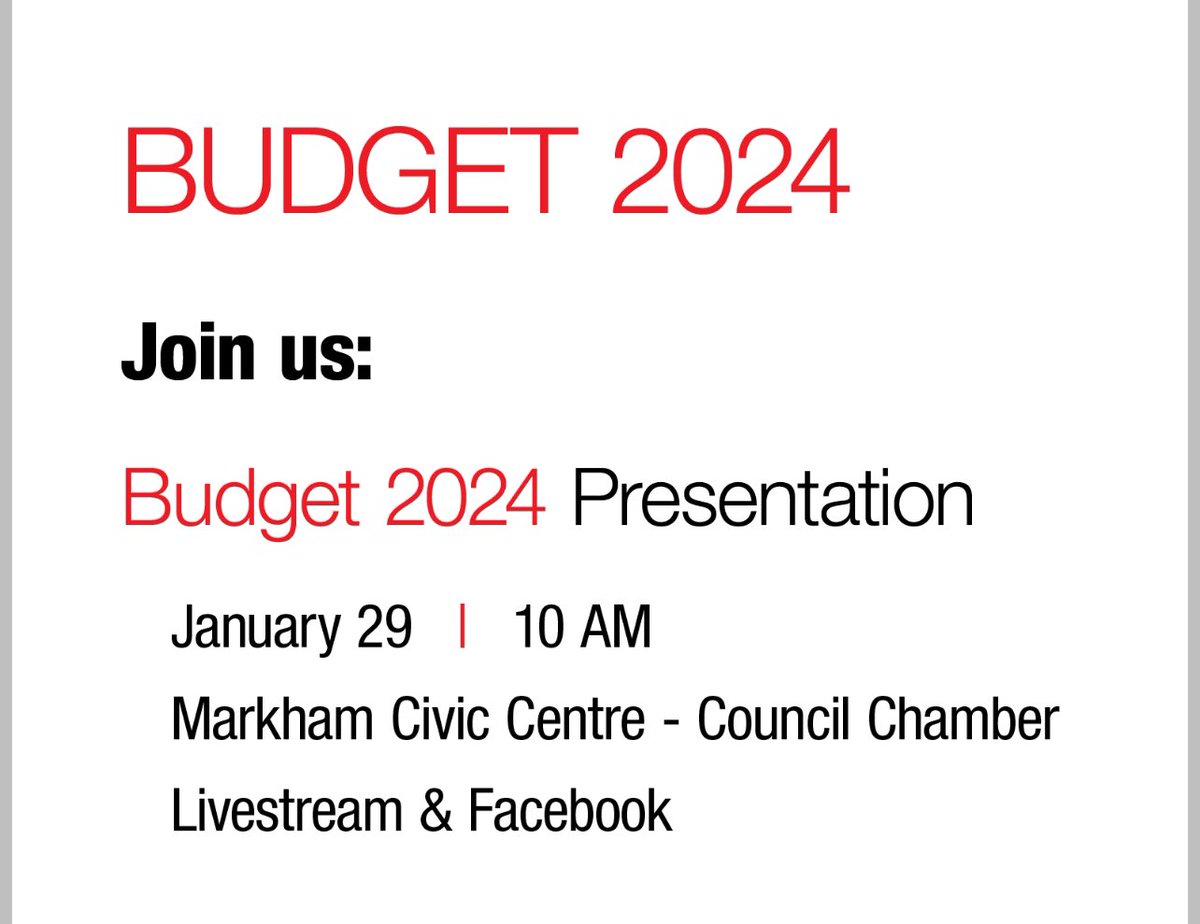 Join us for Budget 2024! Please share