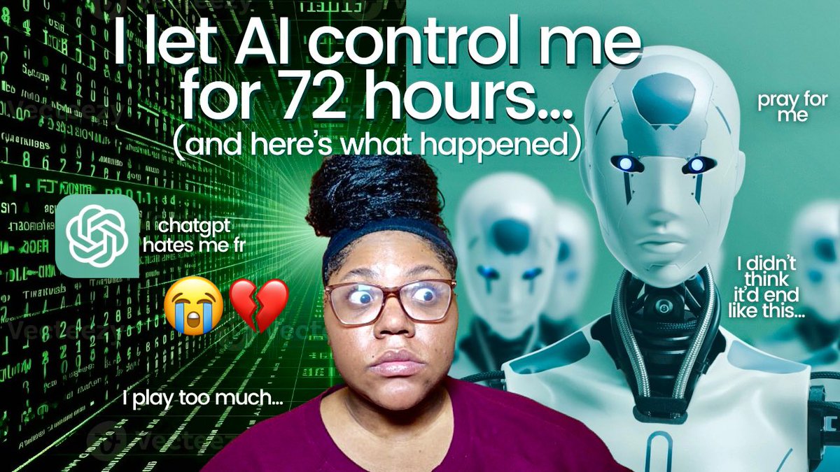 NEW YOUTUBE VIDEO (that has apparently been blocked in Russia LOL): youtu.be/Tev2q-xGpNc?si…

 #ai #aicontrol #chatgpt #smallcreators #blackyoutubers