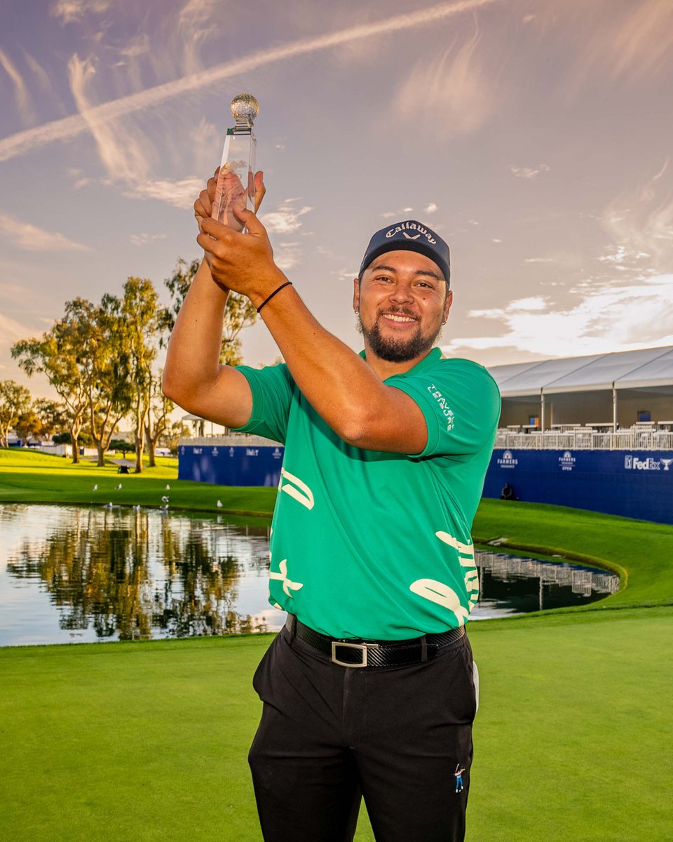 Congrats to Michael Herrera, champion of our @APGA_Tour Farmers Insurance Invitational! Michael made his PGA TOUR debut as an exemption for the 2023 Farmers Insurance Open and we are thrilled for his success at Torrey Pines this weekend!